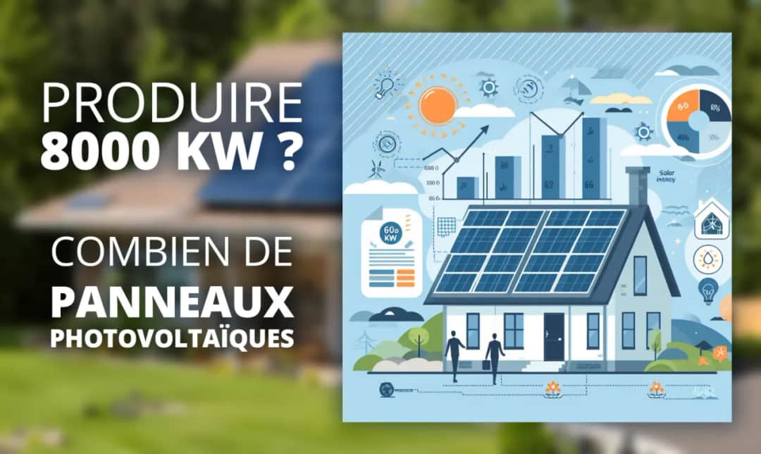 Combien de panneaux photovoltaïques pour 8000 kW : calculez vos besoins énergétiques